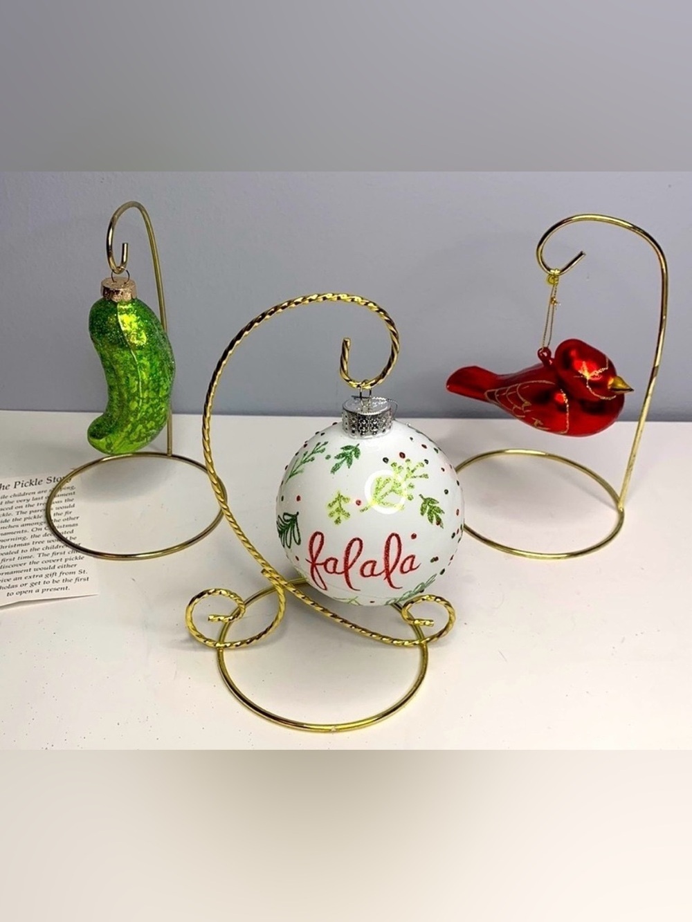 ORNAMENTS PICKLE, CARDINAL & FALALA